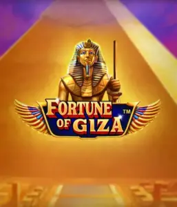 Step into the ancient world of the Fortune of Giza game by Pragmatic Play, highlighting a majestic depiction of a Pharaoh amid the iconic pyramid backdrop. This graphic captures the richness of Egyptian heritage, perfect for those interested in ancient civilizations, delivering a captivating gaming experience.